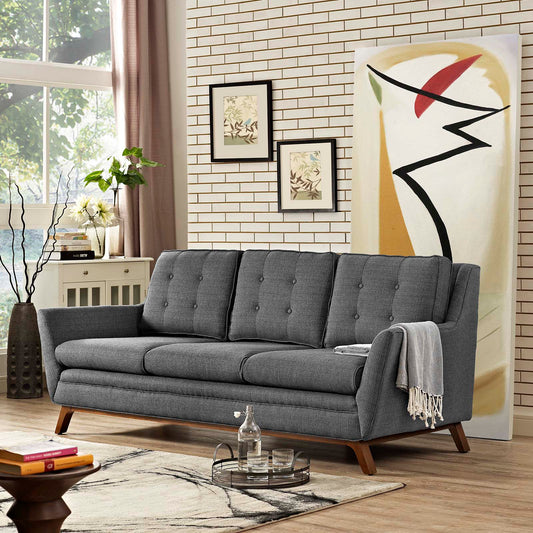 Captivate Fabric Sofa, Gray