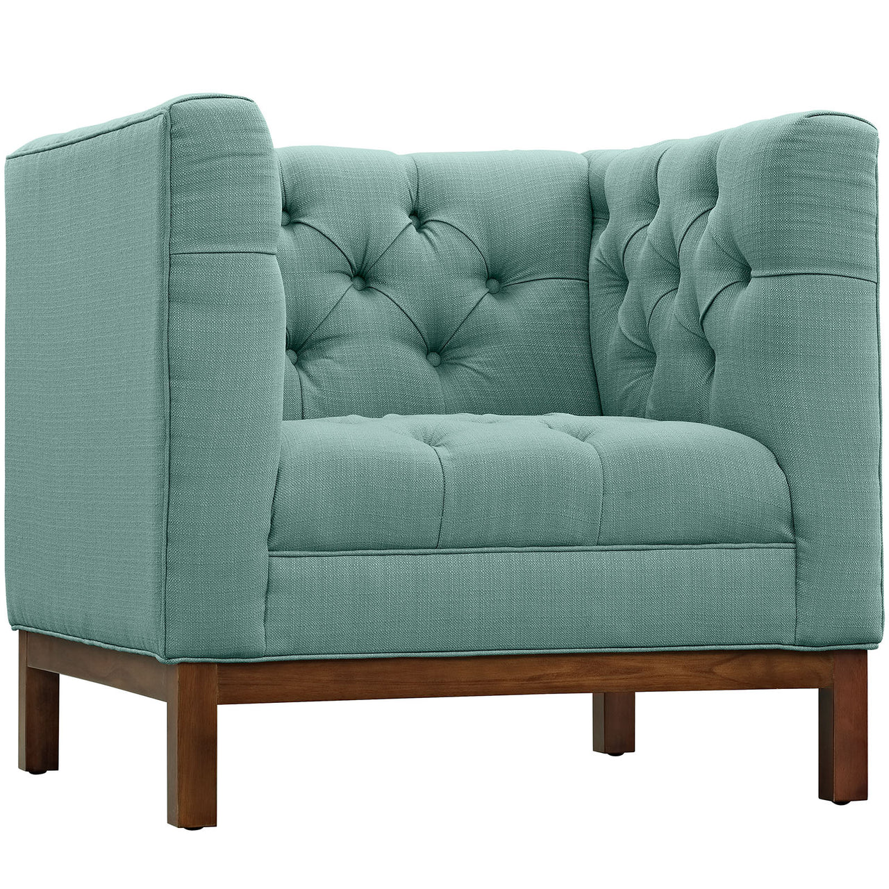 Poise Fabric Armchair, Aqua Green