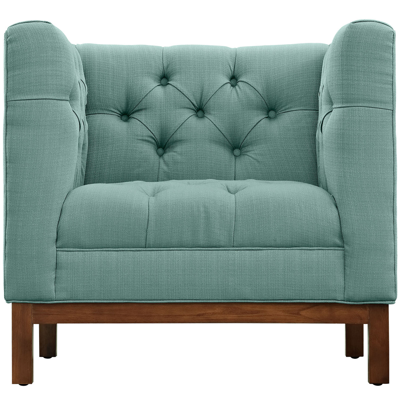 Poise Fabric Armchair, Aqua Green