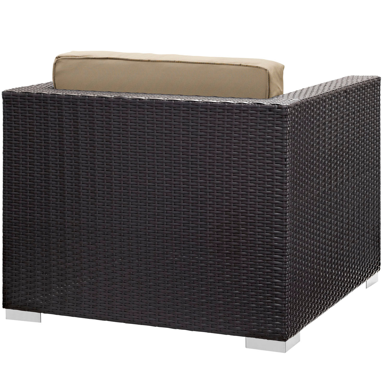 Conversation 5-Piece Alfresco Sectional Set, Espresso & Mocha