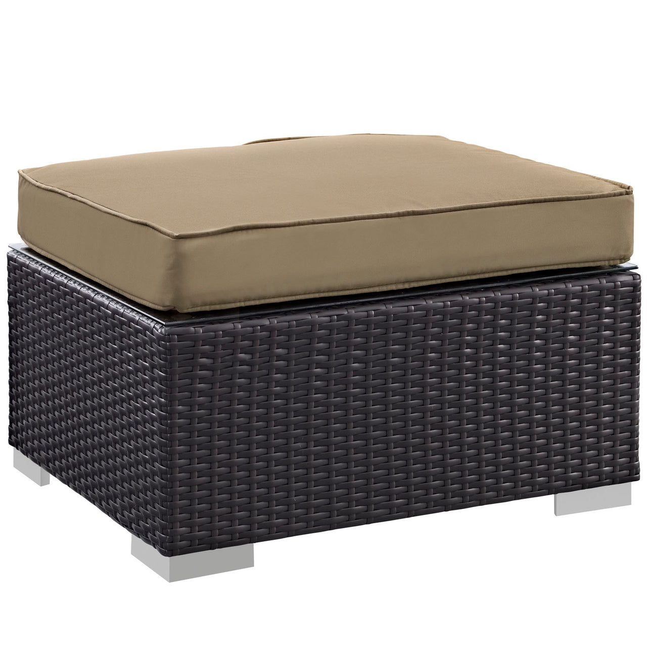 Conversation 5-Piece Alfresco Sectional Set, Espresso & Mocha