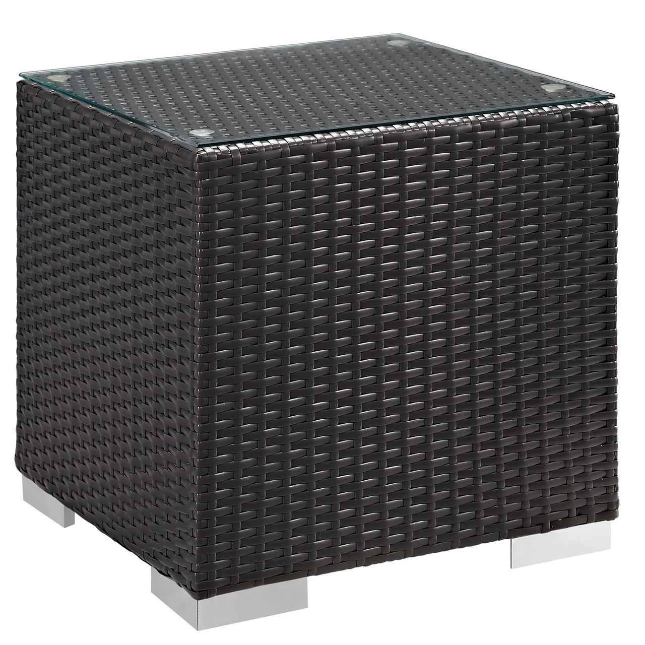 Conversation 5-Piece Alfresco Sectional Set, Espresso & Mocha