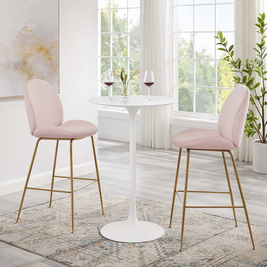 Ensemble Round Bar Table, White