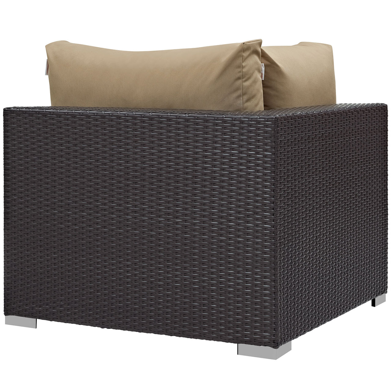 Convene 10 Piece Outdoor Patio Sectional Set, Espresso & Mocha
