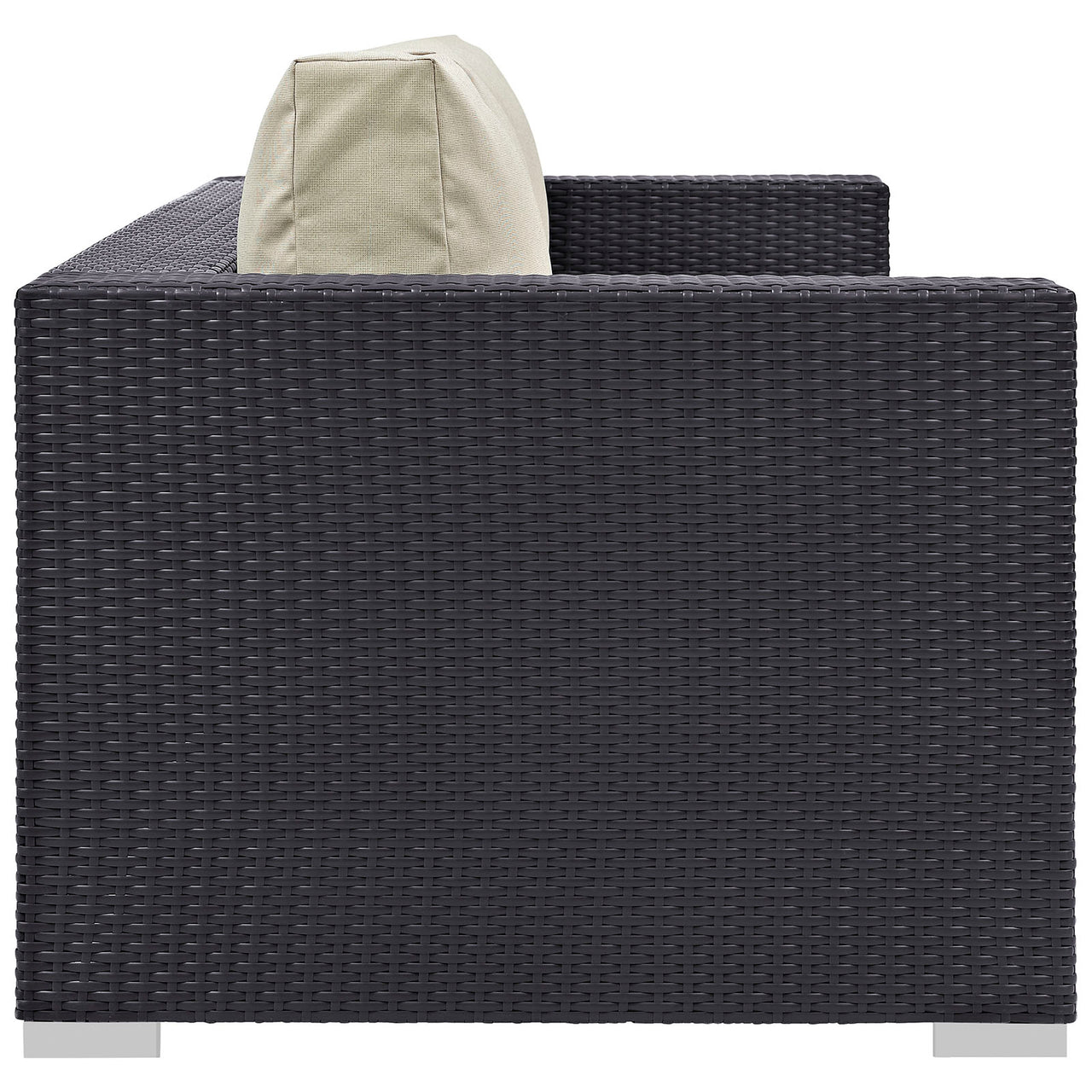 Conversation Alfresco Sofa, Espresso & Beige