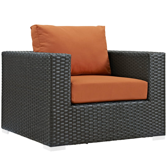 Soul Journey Alfresco Sunbrella® Armchair, Canvas Tuscan