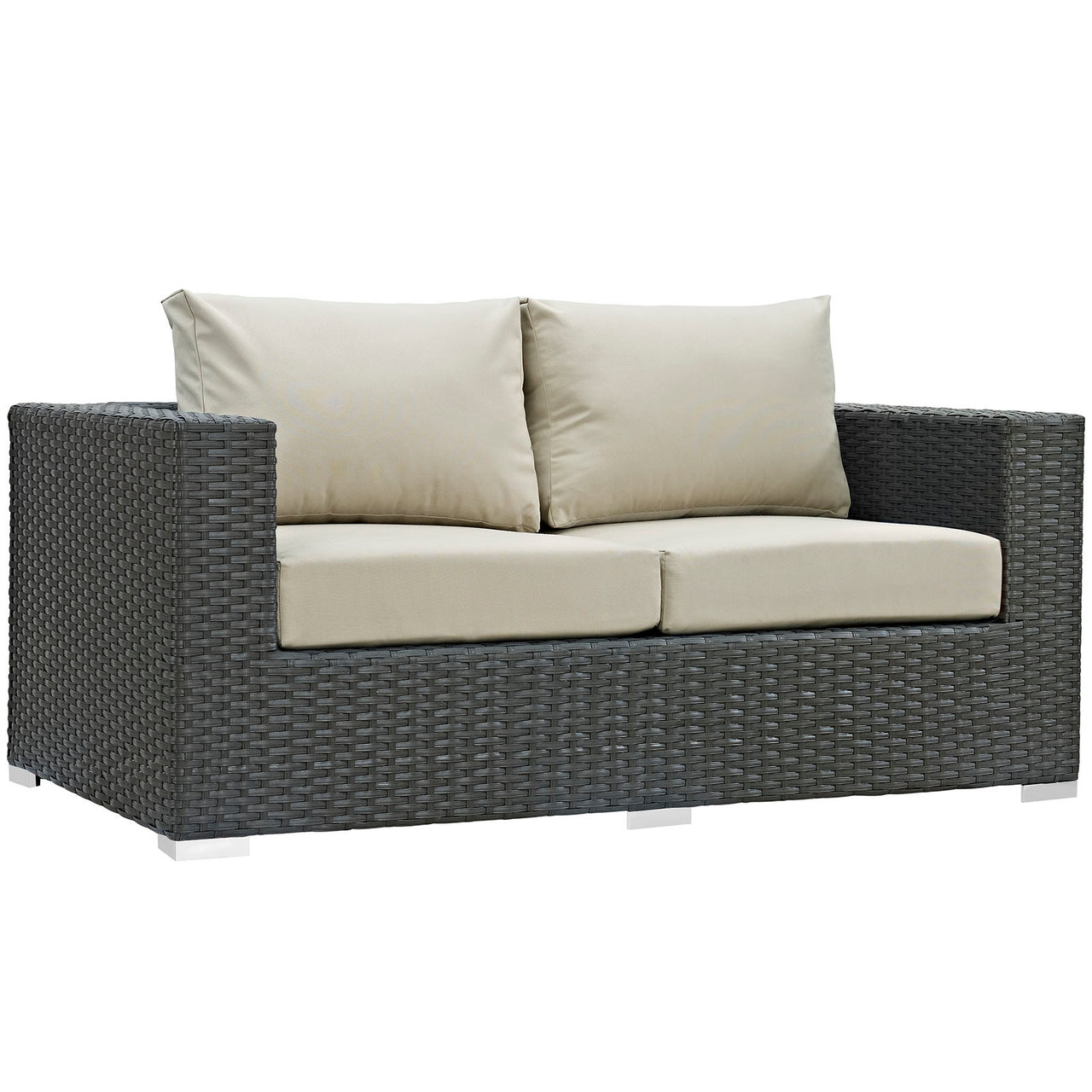 Sojourn Outdoor Patio Sunbrella® Loveseat, Canvas Antique Beige