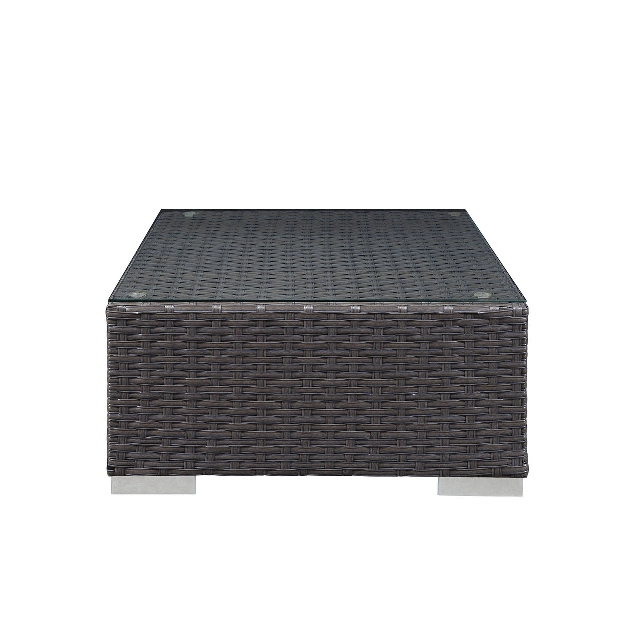 Soul Journey Alfresco Sunbrella® Ottoman | Outdoor Modular Sectional Component, Canvas Navy