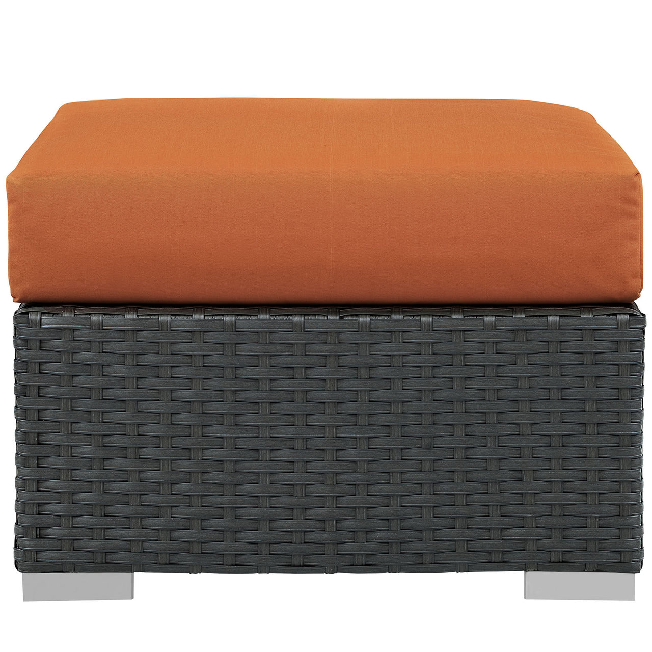 Soul Journey Alfresco Sunbrella® Ottoman | Outdoor Modular Sectional Component, Canvas Tuscan