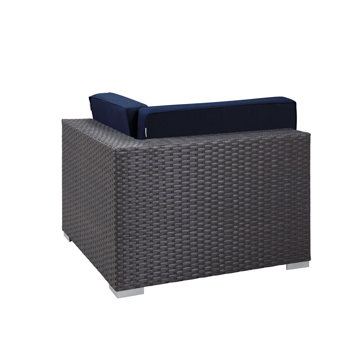 Soul Journey Alfresco Sunbrella® Corner Chair | Outdoor Modular Sectional Component, Canvas Navy