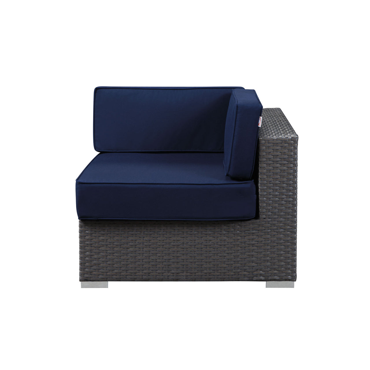 Soul Journey Alfresco Sunbrella® Corner Chair | Outdoor Modular Sectional Component, Canvas Navy