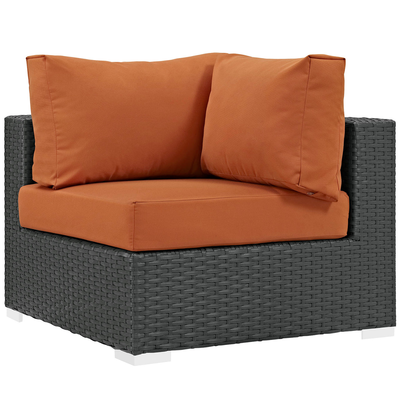 Sojourn Outdoor Patio Sunbrella® Corner Chair | Outdoor Modular Sectional Component, Canvas Tuscan