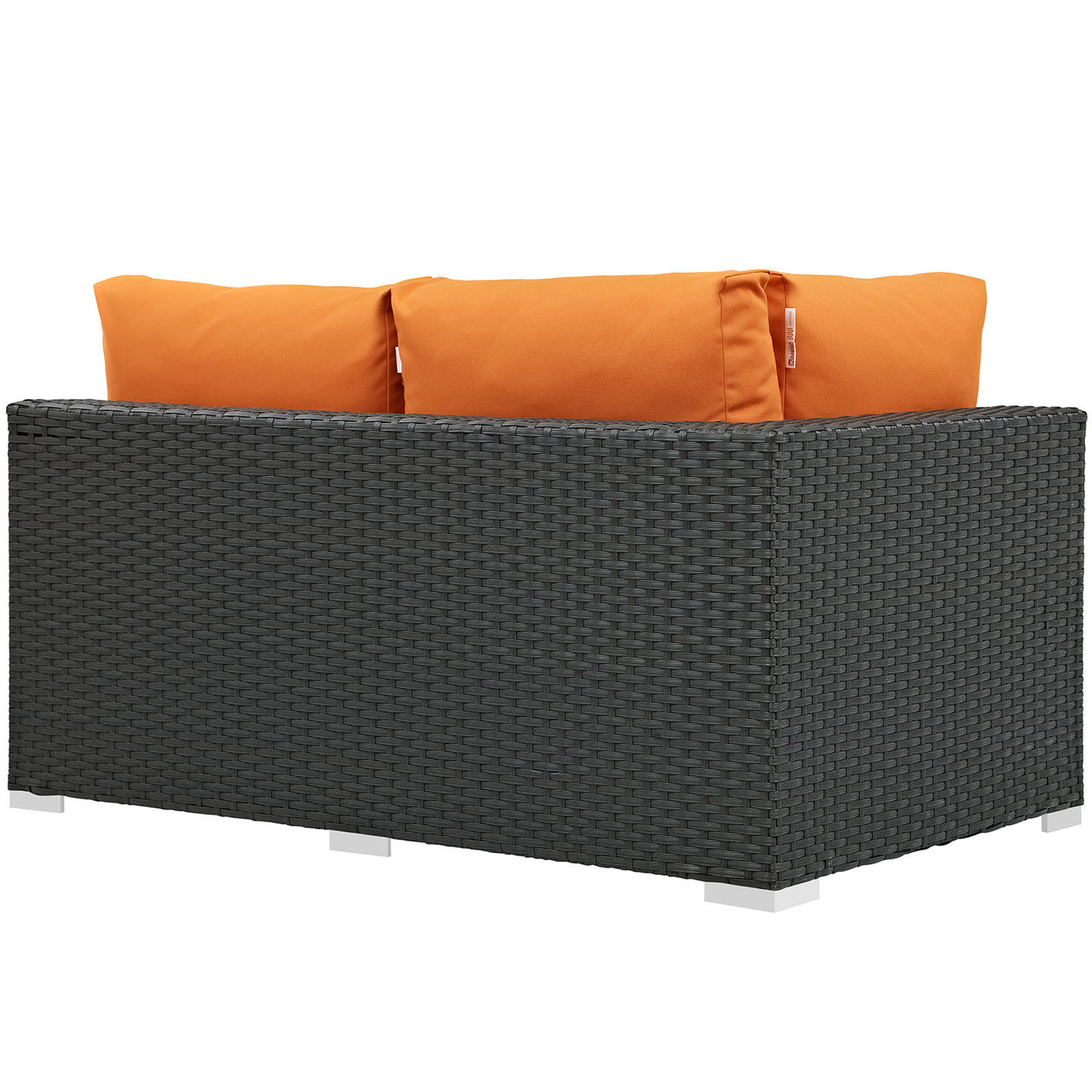 Sojourn Outdoor Patio Sunbrella® Left-Arm Loveseat | Outdoor Modular Sectional Component, Canvas Tuscan