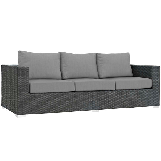 Soul Journey Alfresco Sunbrella® Sofa, Canvas Gray
