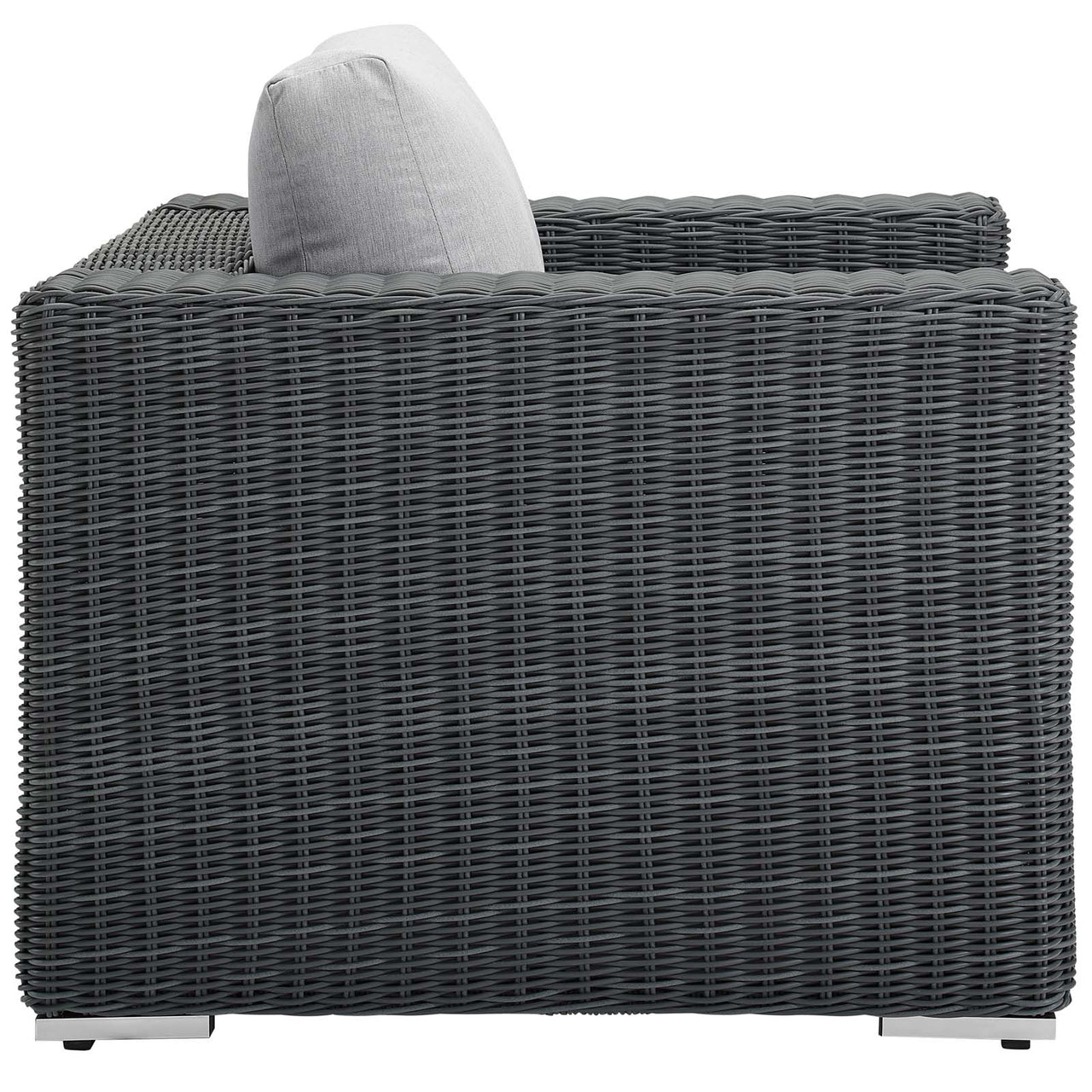 Invocation Alfresco Sunbrella® Armchair, Canvas Gray