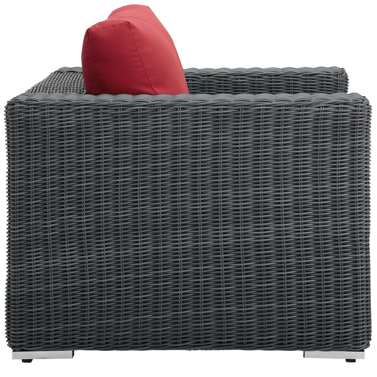 Summon Outdoor Patio Sunbrella® Armchair, Canvas Red