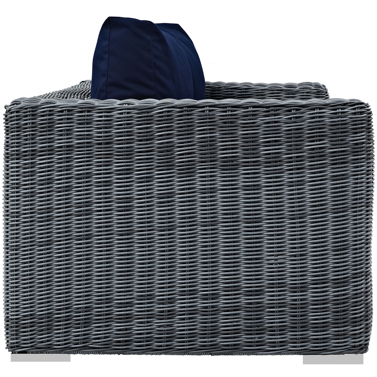 Summon Outdoor Patio Sunbrella® Loveseat, Canvas Navy