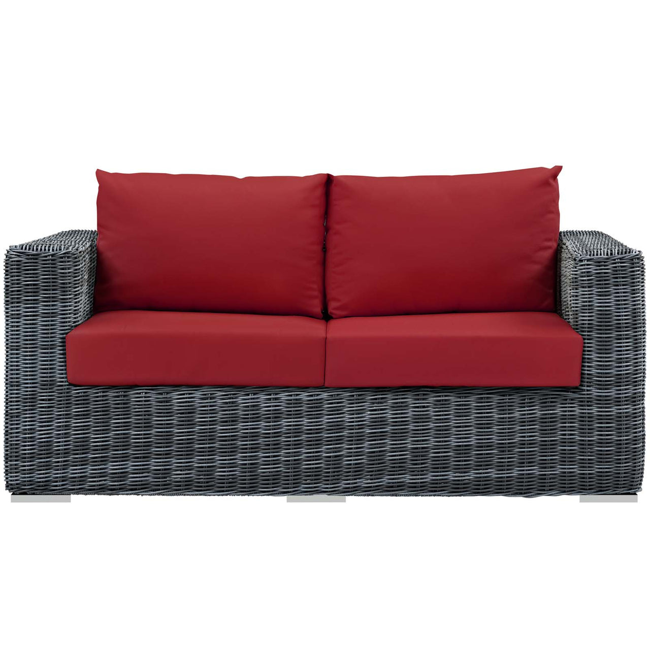 Invocation Alfresco Sunbrella® Loveseat, Canvas Red