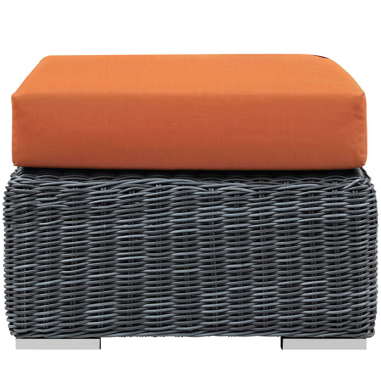 Invocation Alfresco Sunbrella® Ottoman | Outdoor Modular Sectional Component, Canvas Tuscan