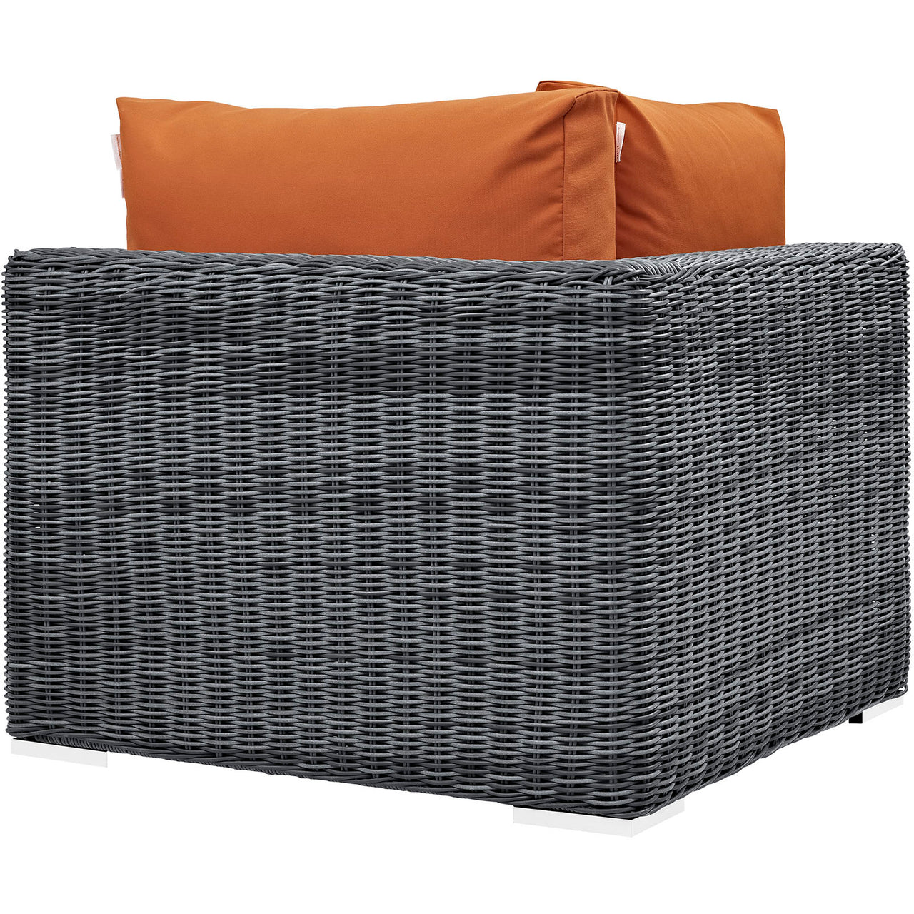 Invocation Alfresco Sunbrella® Corner Chair | Outdoor Modular Sectional Component, Canvas Tuscan