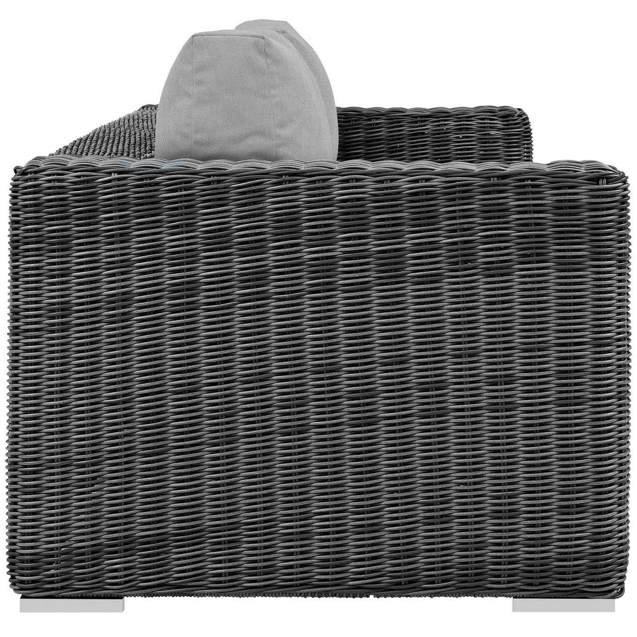 Summon Outdoor Patio Sunbrella® Sofa, Canvas Gray