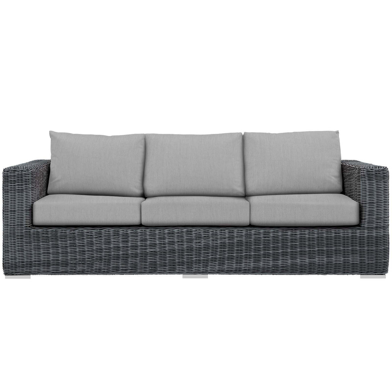 Summon Outdoor Patio Sunbrella® Sofa, Canvas Gray