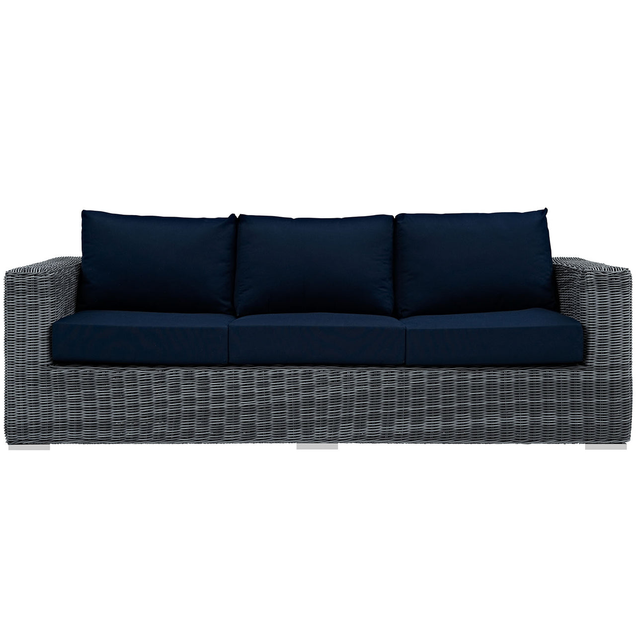 Summon Outdoor Patio Sunbrella® Sofa, Canvas Navy