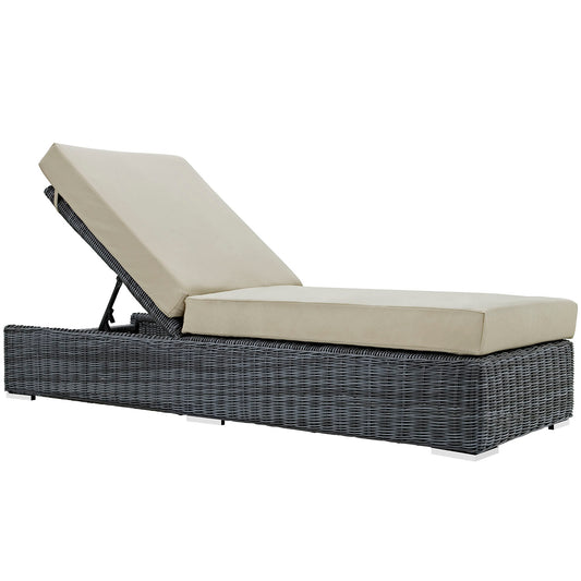 Invocation Alfresco Sunbrella® Chaise Lounge, Canvas Antique Beige