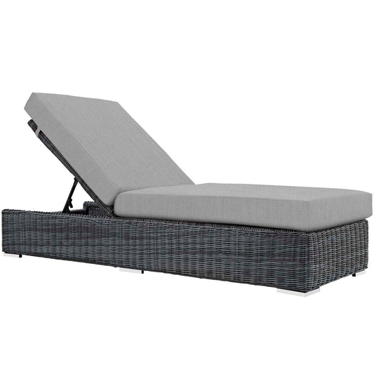 Invocation Alfresco Sunbrella® Chaise Lounge, Canvas Gray