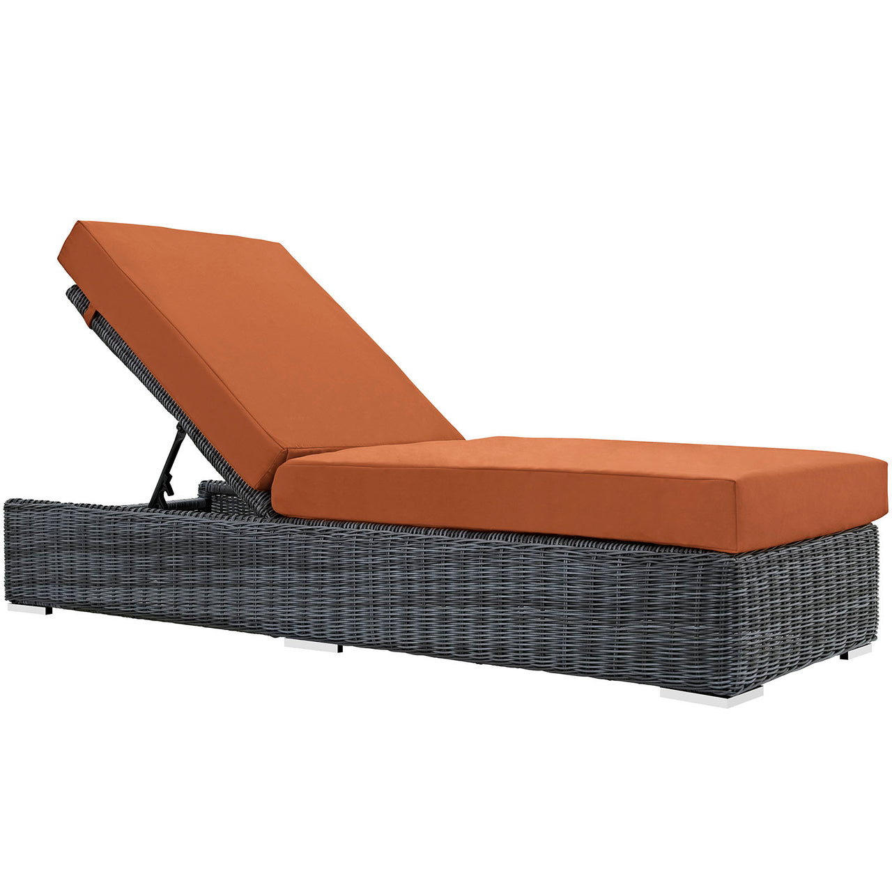 Summon Outdoor Patio Sunbrella® Chaise Lounge, Canvas Tuscan