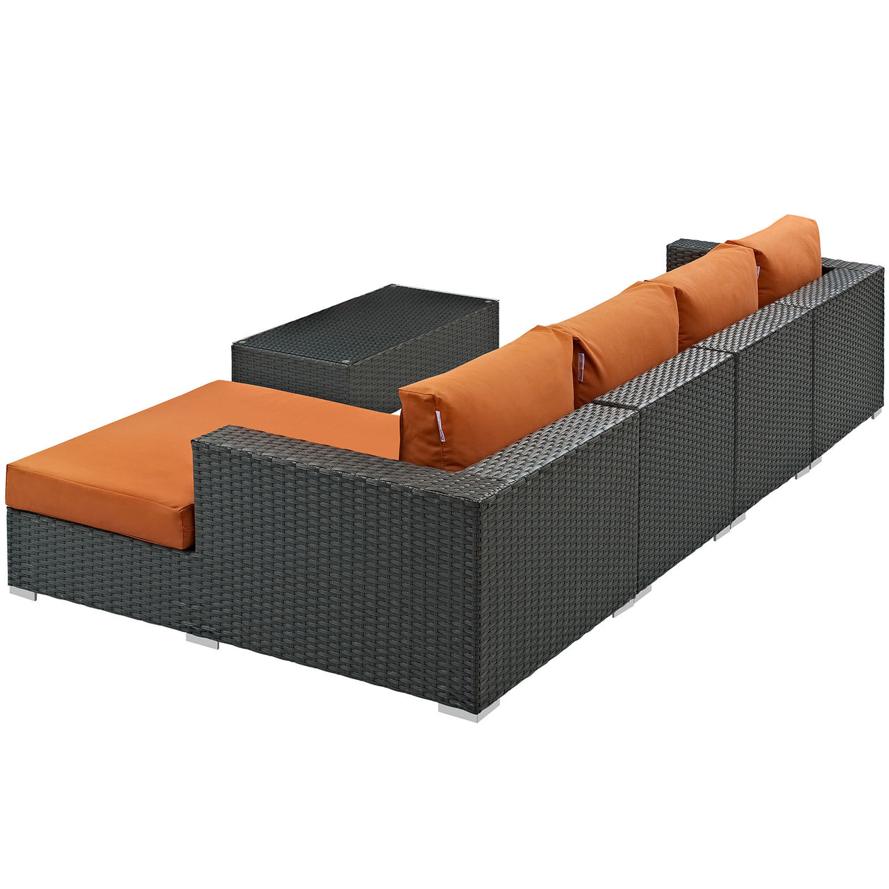Soul Journey 5-Piece Alfresco Sunbrella® Sectional Set, Canvas Tuscan