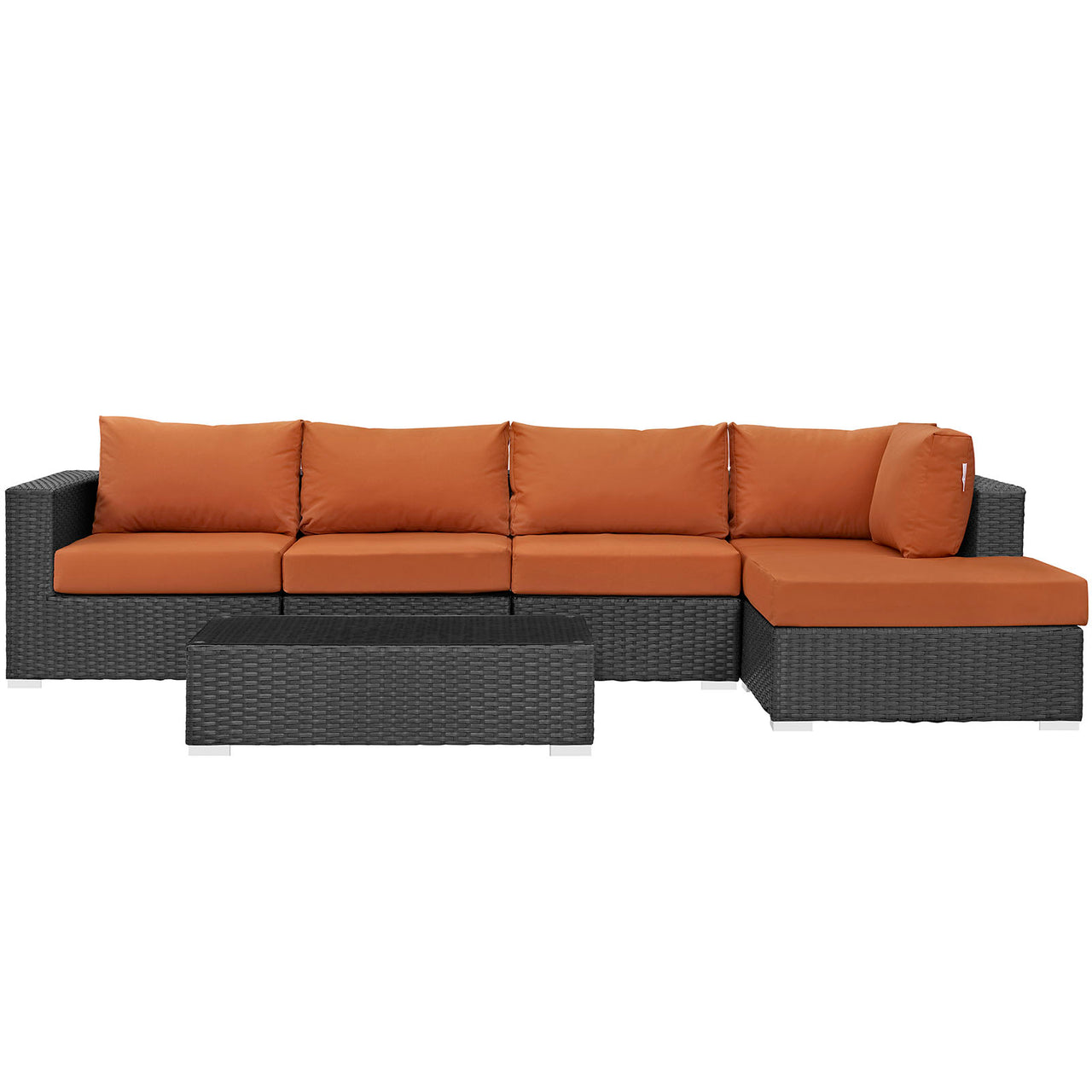 Soul Journey 5-Piece Alfresco Sunbrella® Sectional Set, Canvas Tuscan