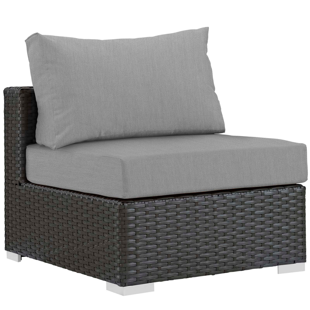 Soul Journey 5-Piece Alfresco Sunbrella® Sectional Set, Canvas Gray