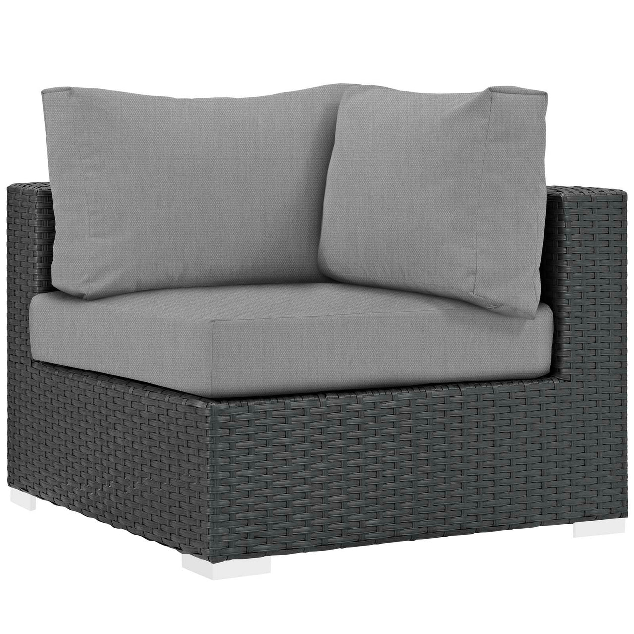 Soul Journey 5-Piece Alfresco Sunbrella® Sectional Set, Canvas Gray