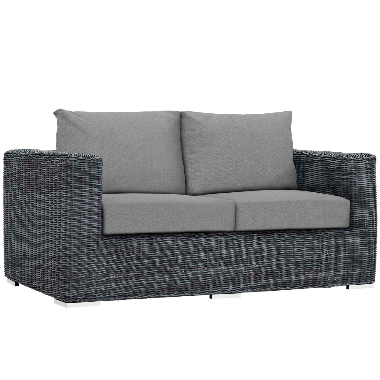 Invocation 5-Piece Alfresco Sunbrella® Sectional Set, Canvas Gray