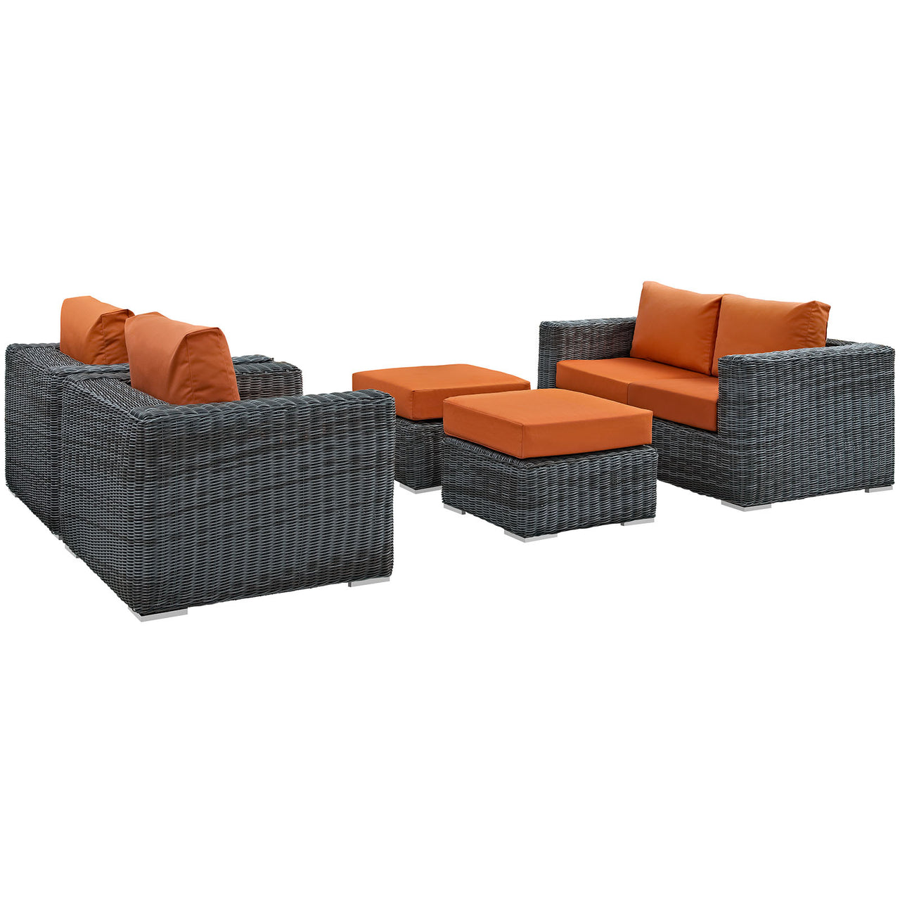 Invocation 5-Piece Alfresco Sunbrella® Sectional Set, Canvas Tuscan