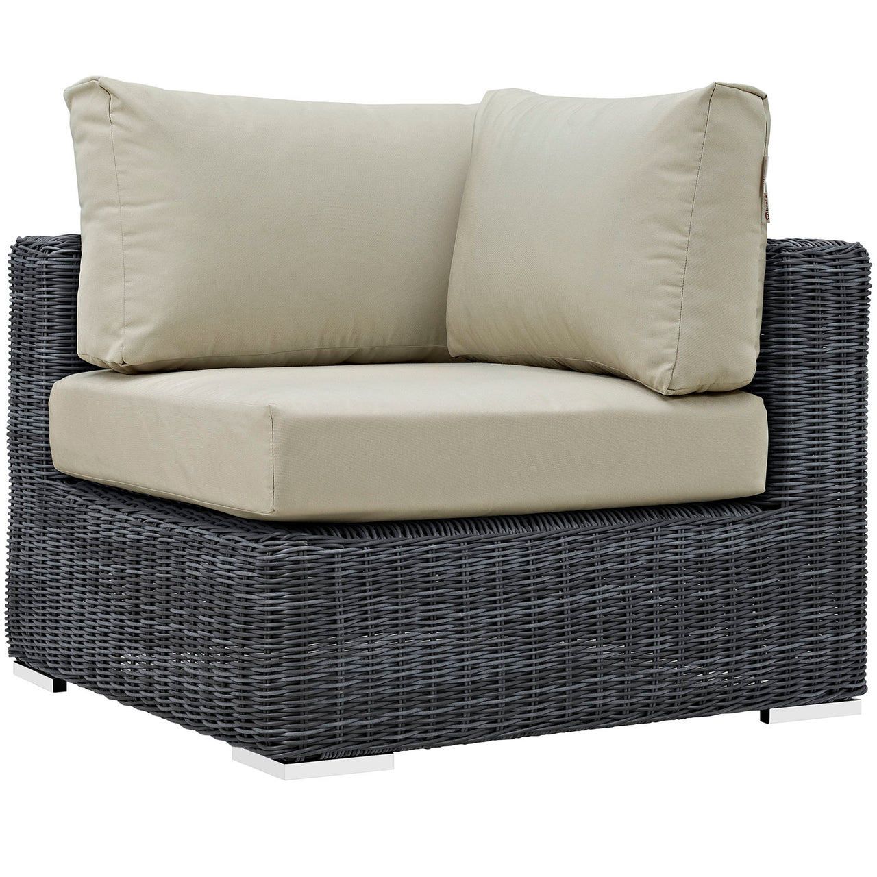 Summon 10 Piece Outdoor Patio Sunbrella® Sectional Set, Canvas Antique Beige