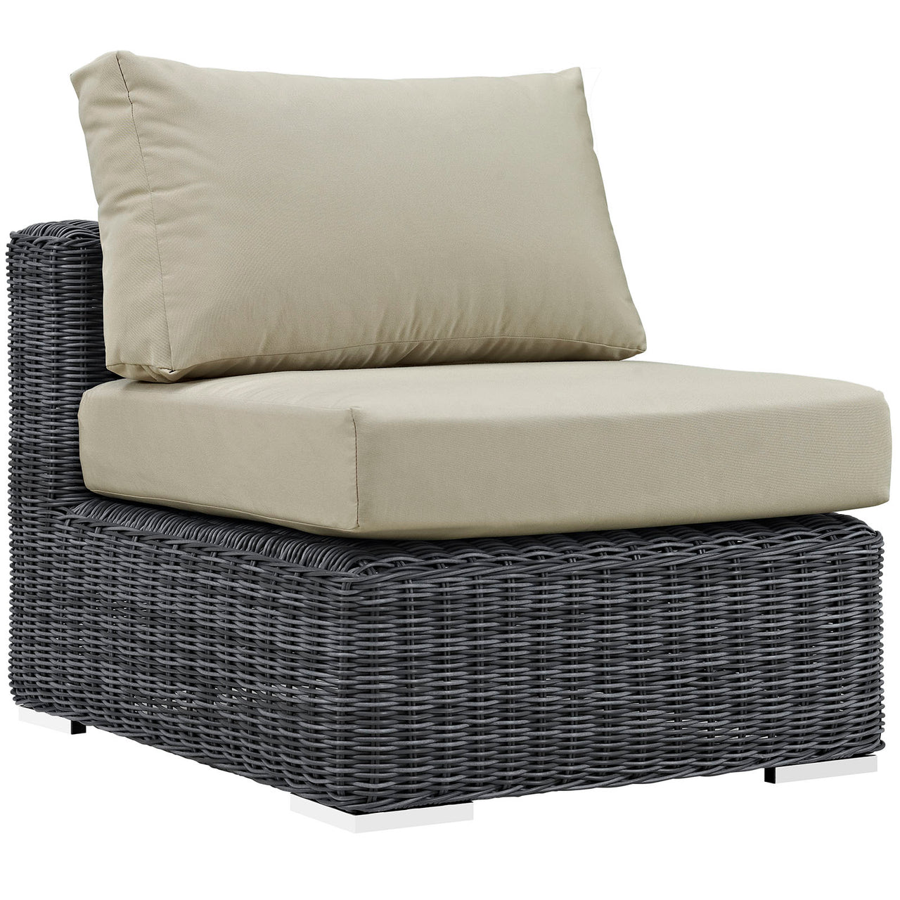 Summon 10 Piece Outdoor Patio Sunbrella® Sectional Set, Canvas Antique Beige