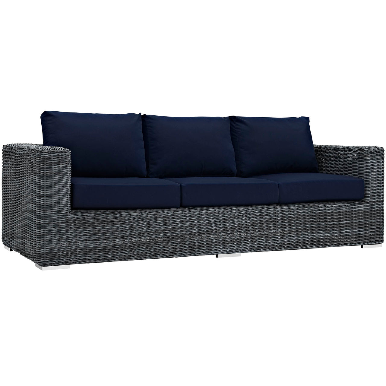 Invocation 3-Piece Alfresco Sunbrella® Sectional Set, Canvas Navy
