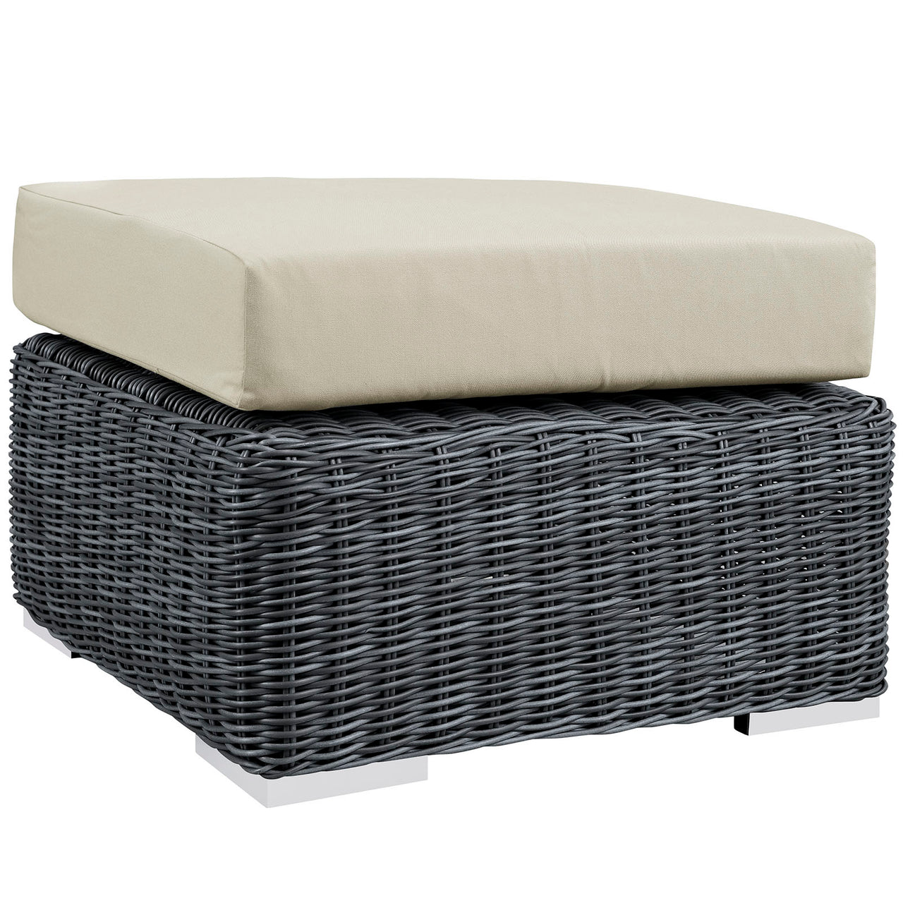 Summon 3 Piece Outdoor Patio Sunbrella® Sectional Set, Canvas Antique Beige