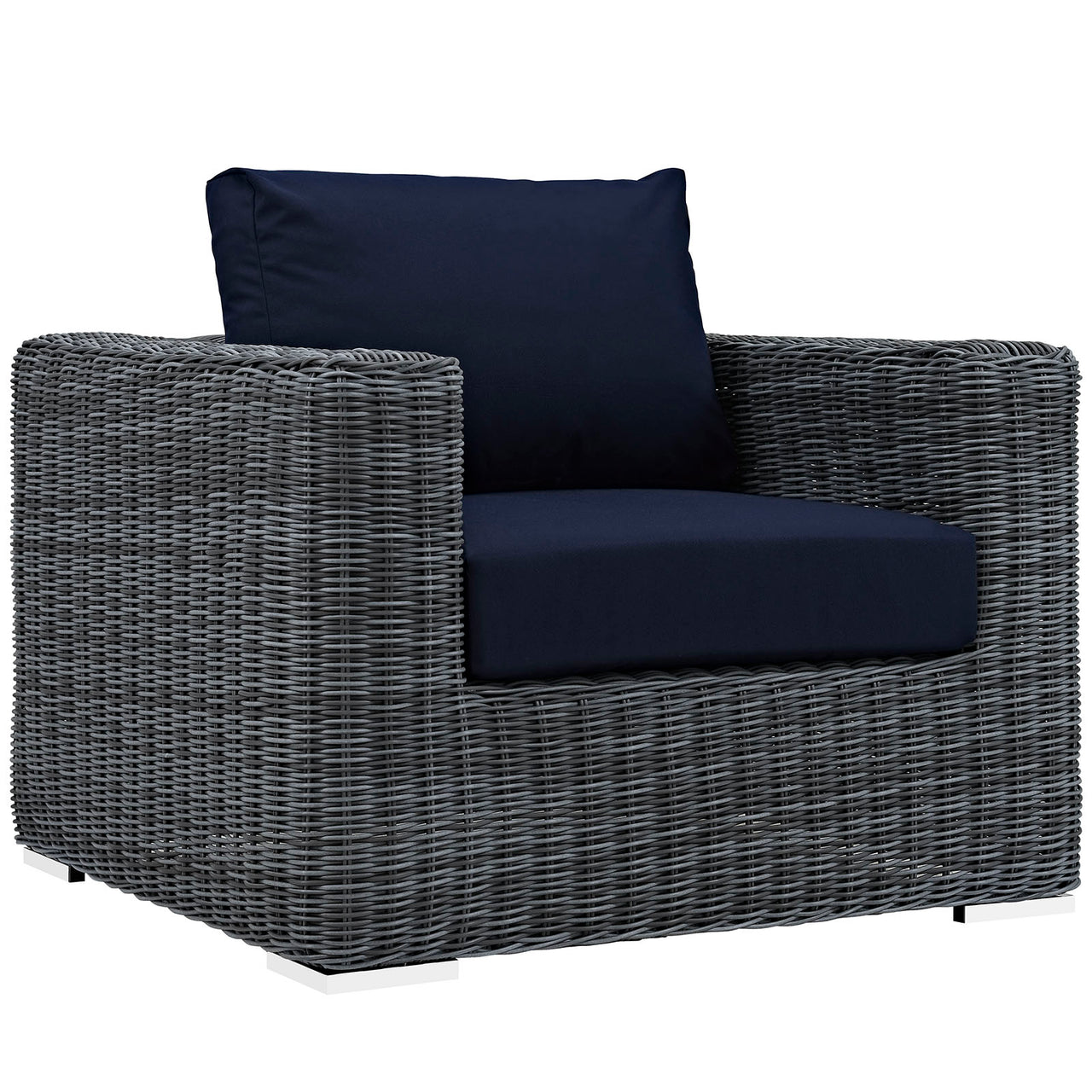 Invocation 3-Piece Alfresco Sunbrella® Sectional Set, Canvas Navy