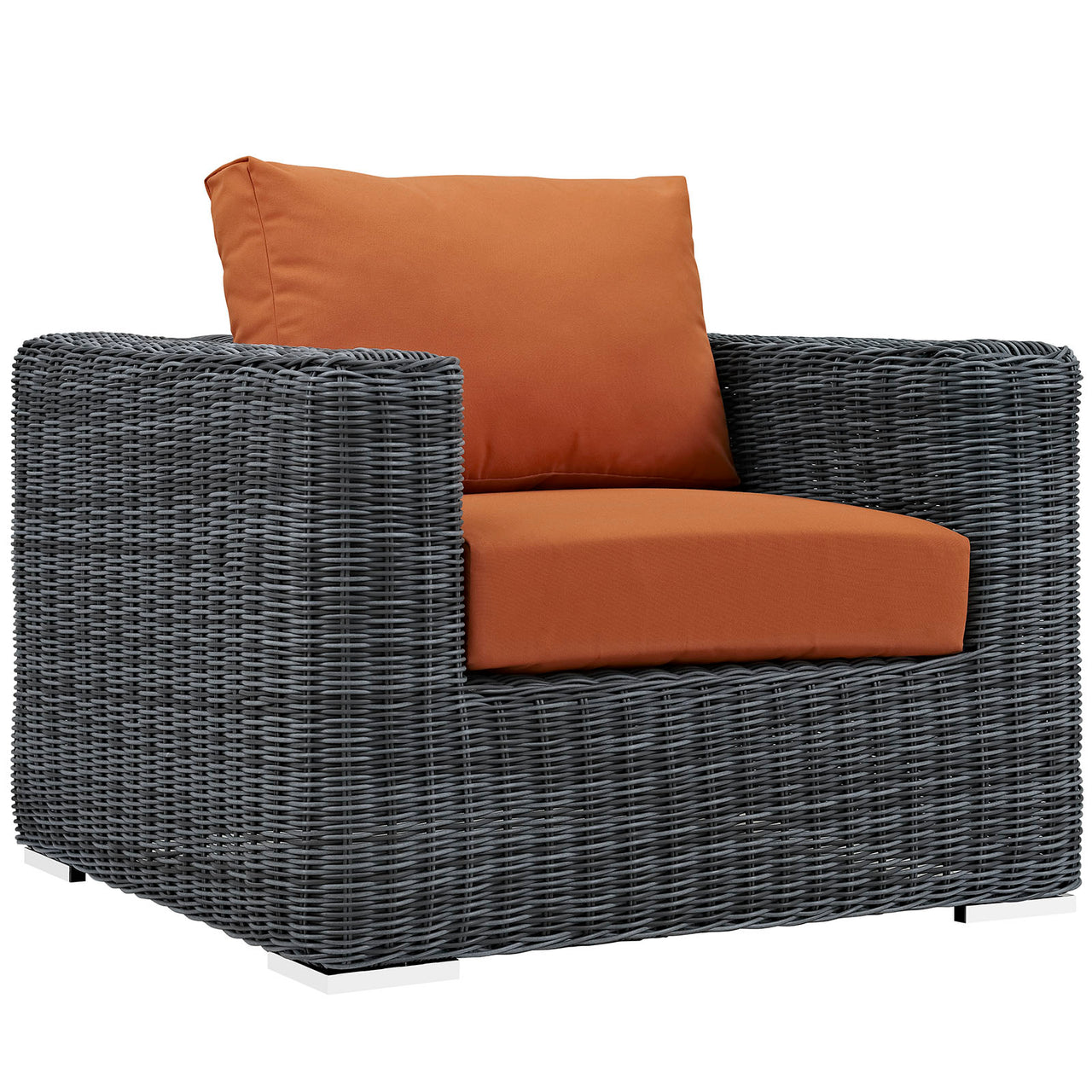 Summon 3 Piece Outdoor Patio Sunbrella® Sectional Set, Canvas Tuscan