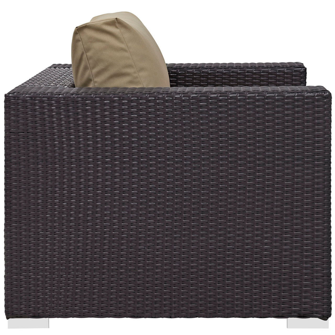 Convene 10 Piece Outdoor Patio Sectional Set, Espresso & Mocha