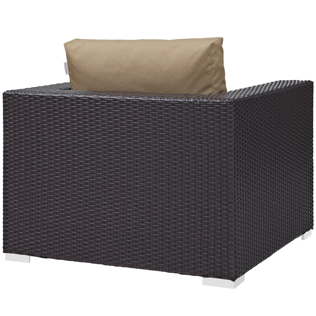 Convene 10 Piece Outdoor Patio Sectional Set, Espresso & Mocha