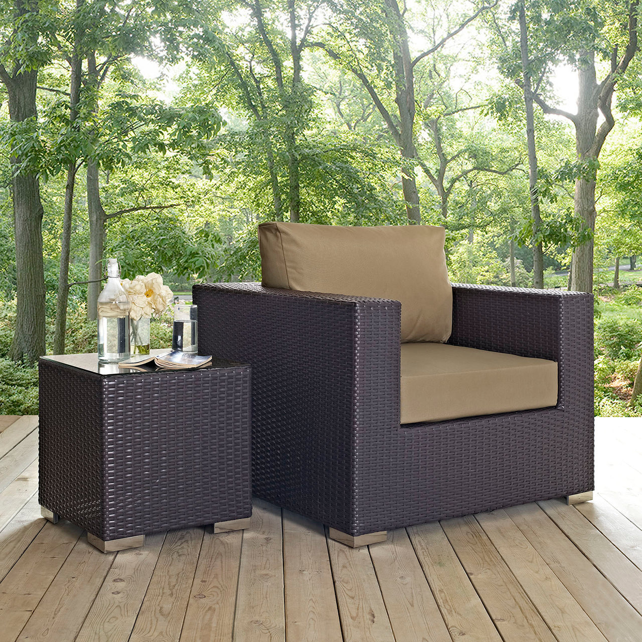 Conversation Alfresco Armchair, Espresso & Mocha