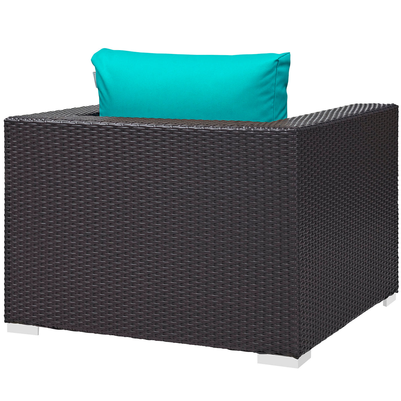 Conversation Alfresco Armchair, Espresso & Turquoise