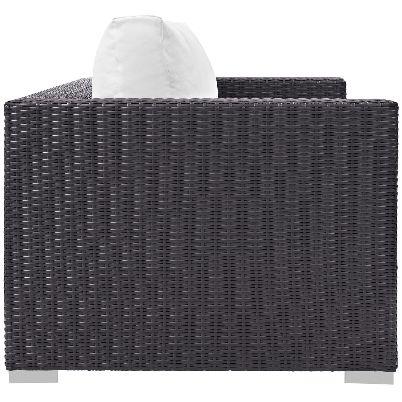 Conversation Alfresco Loveseat, Espresso & White