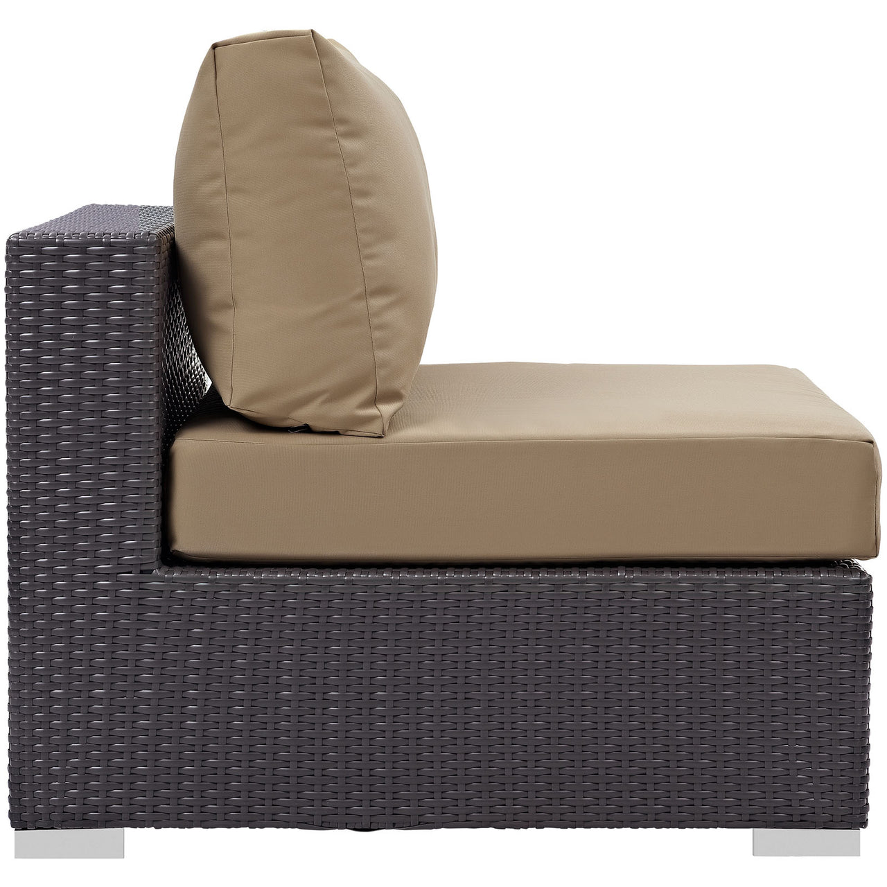 Convene 10 Piece Outdoor Patio Sectional Set, Espresso & Mocha