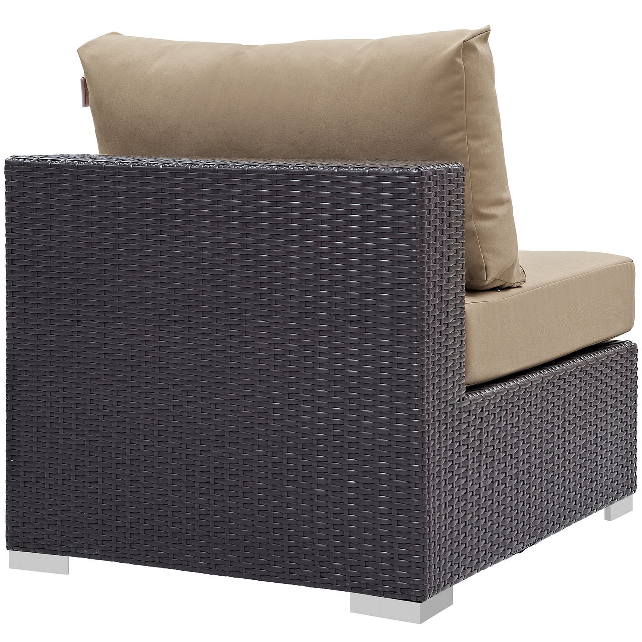 Convene 10 Piece Outdoor Patio Sectional Set, Espresso & Mocha