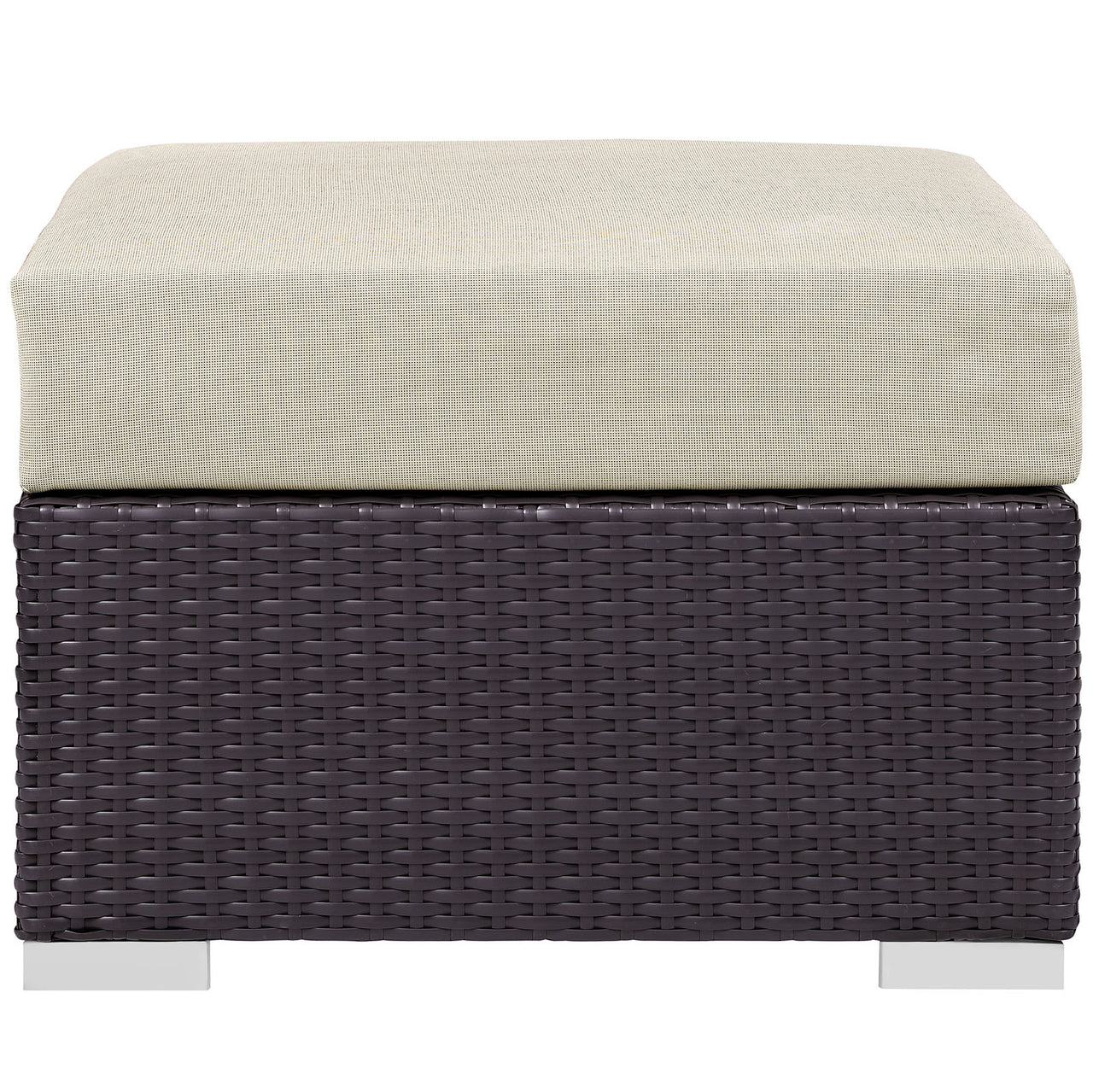 Gather 7 Piece Outdoor Patio Sectional Set, Espresso & Beige